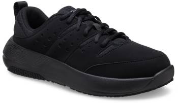 Crocs CR209475-0WC Crocs On The Clock, Men's, Triple Black, Soft Toe, Slip Resistant, Low Athletic, Work Shoe