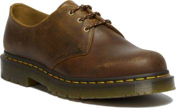 Dr. Martens DMR32012205 Parker Life Shield, Unisex, Dark Tan, Slip Resistant, Oxford, Work Shoe