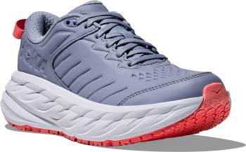 HOKA HO1110521MSK Bondi SR, Women's, Moonlight/Pale Dusk, Soft Toe, Slip Resistant, Low Athletic, Work Shoe