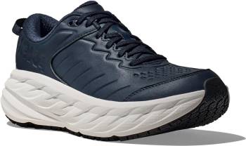 HOKA HO1129350OTRS Bondi SR, Men's, Outer Space/ White, Soft Toe, Slip Resistant, Athletic, Wide Work Shoe
