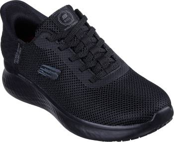 SKECHERS Work Skech Lite Pro Exdown Hands Free Slip-Ins SK108209BLK, Women's, Black, Soft Toe, EH, Slip Resistant, Low Athletic