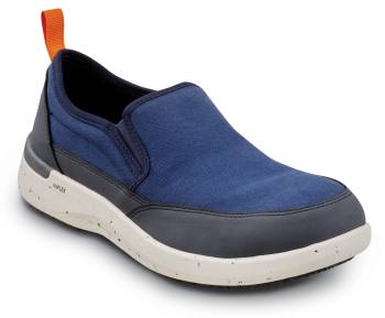 Men's Navy truFLEX Mudguard Work MaxTRAX® Composite Toe Slip-On Oxford