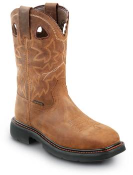 Men's Brown Carthage MaxTRAX® Steel Toe Waterproof Wellington