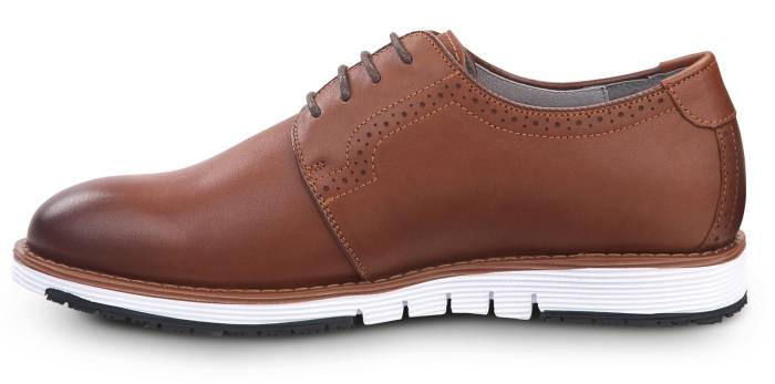 alternate view #3 of: Men's Brown/White Beaufort MaxTRAX® Soft Toe Dress Shoe