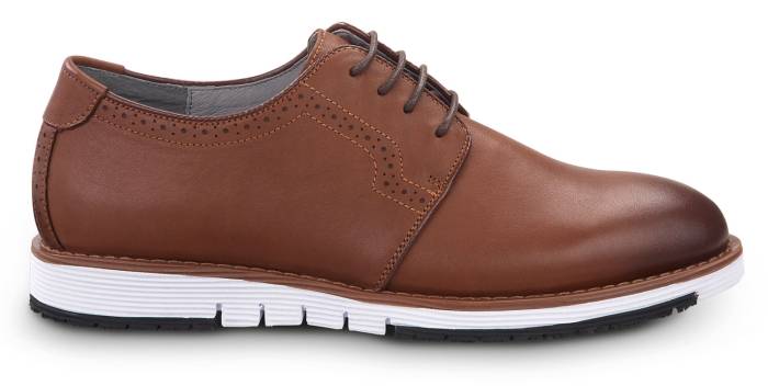 alternate view #2 of: Men's Brown/White Beaufort MaxTRAX® Soft Toe Dress Shoe