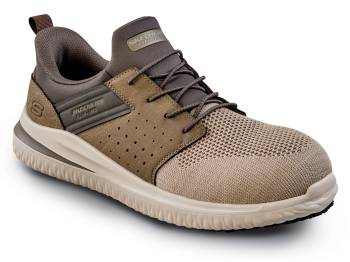 Men's Taupe Bryan MaxTRAX® Composite Toe Slip-On Oxford